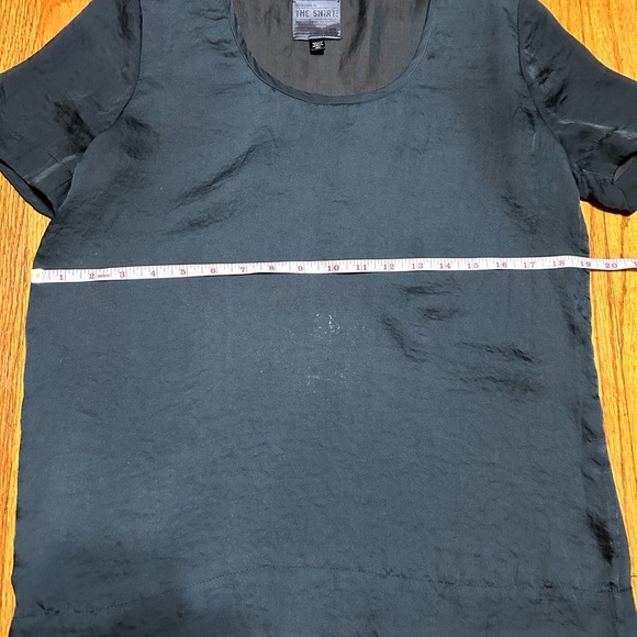 Joe b Women’s Black Sheer Lightweight Scoop Neck T Shirt Size Small - Picture 3 of 5